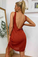 Drawstring Backless Mini Dress -BazaarBey - www.shopbazaarbey.com