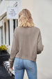 Button Down Exposed Seam Cardigan Trendsi