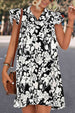 Floral Tie Neck Butterfly Sleeve Dress -BazaarBey - www.shopbazaarbey.com
