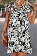 Floral Tie Neck Butterfly Sleeve Dress -BazaarBey - www.shopbazaarbey.com