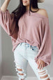 BazaarBey Ribbed Long Sleeve Knit Top Bazaarbey