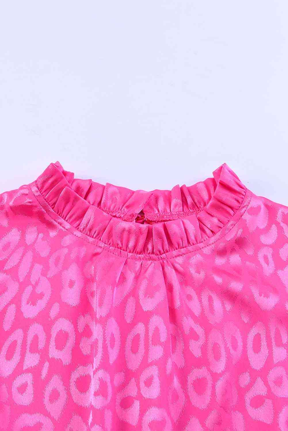 Leopard Tie Belt Tiered Dress -BazaarBey - www.shopbazaarbey.com