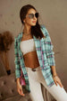 Plaid  Blazer Trendsi