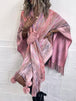 Heathered Fringe Hem Poncho Bazaarbey