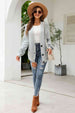 Waffle-Knit Dropped Shoulder Cardigan Bazaarbey