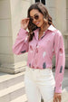 Printed Collared Neck Buttoned Shirt Bazaarbey