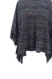Round Neck Fringe Detail Sleeve Poncho Bazaarbey