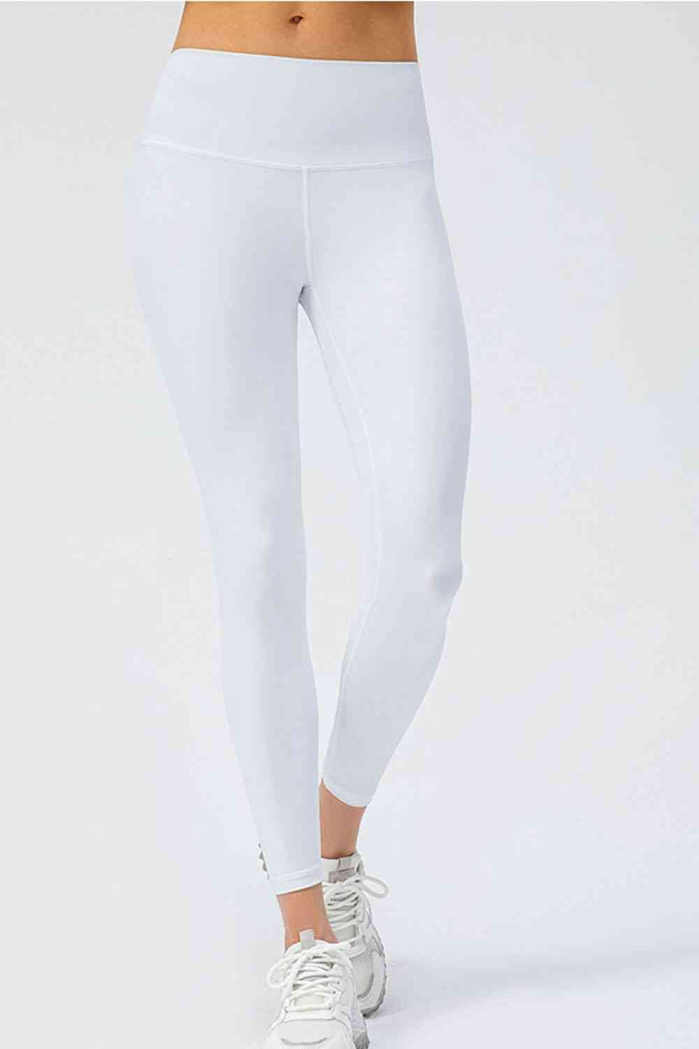 Wide Waistband Slim Fit Active Leggings Bazaarbey