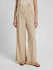 Fringe Hem Wide Leg Long Pants Bazaarbey
