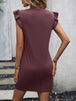 Round Neck Butterfly Sleeve Dress with Pocket -BazaarBey - www.shopbazaarbey.com