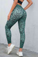 Leopard Print Wide Waistband Leggings Bazaarbey