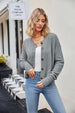Button Down Exposed Seam Cardigan Trendsi