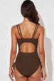 Tied  Plunge One-Piece Swimsuit Trendsi