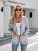BazaarBey Button Down V-Neck Cardigan with Pockets 