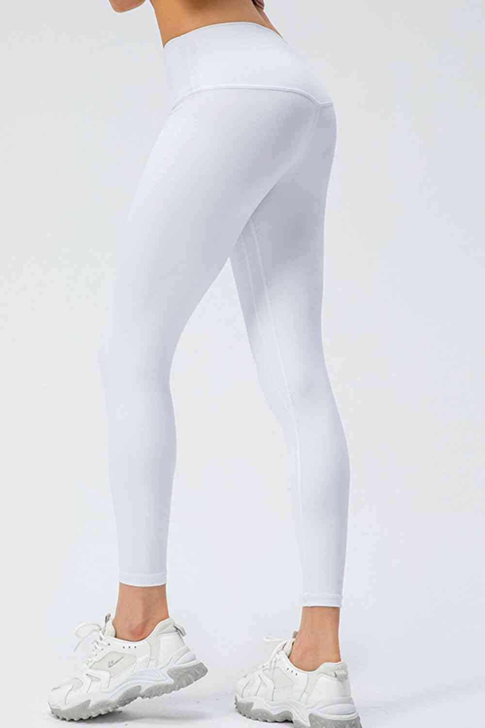 Wide Waistband Slim Fit Active Leggings Bazaarbey