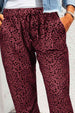  Leopard Print Joggers with Pockets Bazaarbey