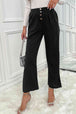 Button Fly Wide Leg Pants Bazaarbey