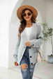 Button Up Drop Shoulder Long Sleeve Cardigan Trendsi