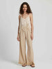 Fringe Hem Wide Leg Long Pants Bazaarbey