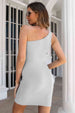 One-Shoulder Tulip Hem Bodycon Dress -BazaarBey - www.shopbazaarbey.com