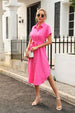 Tied Button Up Shirt Dress -BazaarBey - www.shopbazaarbey.com