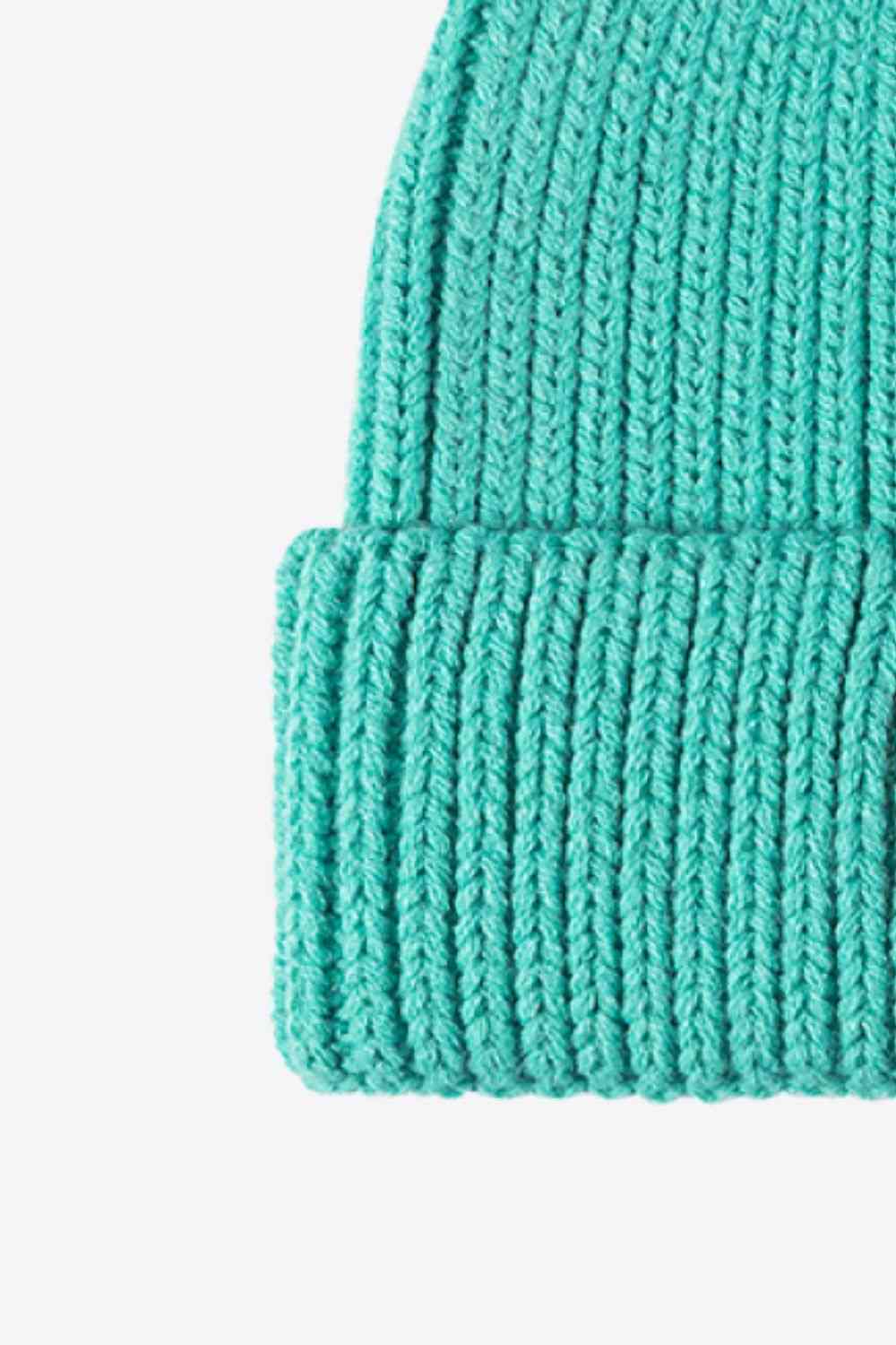 Letter C Patch Cuffed Beanie Trendsi