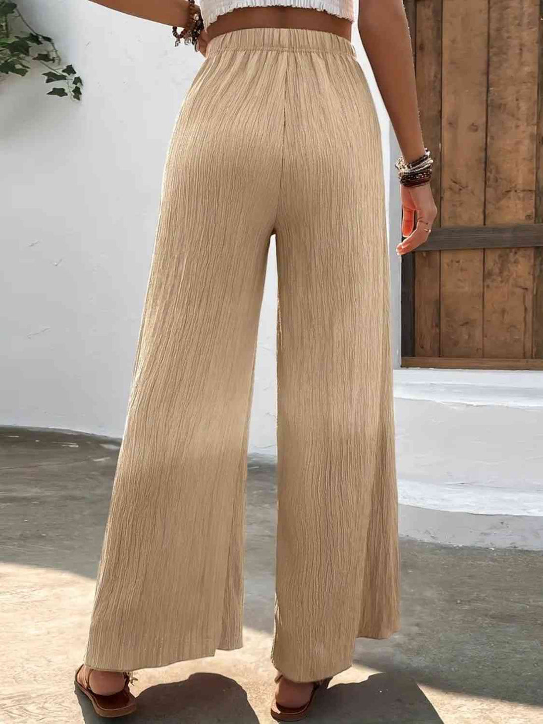 High Waist Wide Leg Pants Bazaarbey