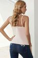 Lace Double Spaghetti Strap Cami Top Bazaarbey