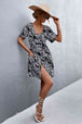 Printed Button down Pocketed Dress -BazaarBey - www.shopbazaarbey.com