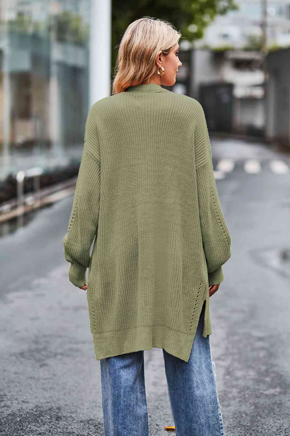  Dropped Shoulder  Cardigan Bazaarbey