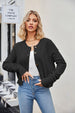 Button Down Exposed Seam Cardigan Trendsi