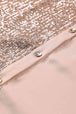 Sequin Button Front High-Low Shirt Dress -BazaarBey - www.shopbazaarbey.com