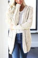 BazaarBey Heathered Open Front Cardigan with Pockets Bazaarbey