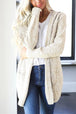 BazaarBey Heathered Open Front Cardigan with Pockets Bazaarbey