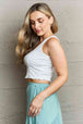  Sleeveless Ruffle Crop Top Bazaarbey