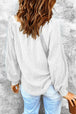 Square Neck Waffle-Knit Top Trendsi