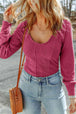 Scoop Neck Long Sleeve Top Trendsi