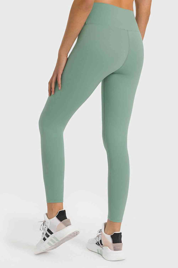 High Waist Ankle-Length Yoga Leggings Bazaarbey