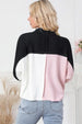 Multicolor Button-Down Long Sleeve Blouse Trendsi