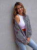Distressed Drop Shoulder Denim Jacket Bazaarbey