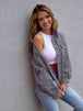 Distressed Drop Shoulder Denim Jacket Bazaarbey