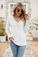  V-Neck Smocked Flounce Sleeve Blouse Bazaarbey