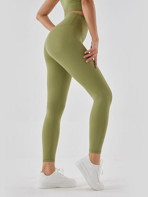 Wide Waistband Sports Leggings Bazaarbey