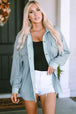 Button Down Drop Shoulder Jacket Bazaarbey