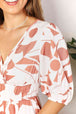  Printed  Balloon Sleeve Dress -BazaarBey - www.shopbazaarbey.com