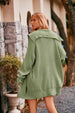 Collared Neck Button-Up Cardigan with Pockets Trendsi
