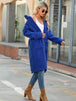 Collared Neck Button Down Coat Trendsi