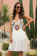  Sleeveless Embroidery Dress -BazaarBey - www.shopbazaarbey.com