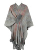 Heathered Fringe Hem Poncho Bazaarbey