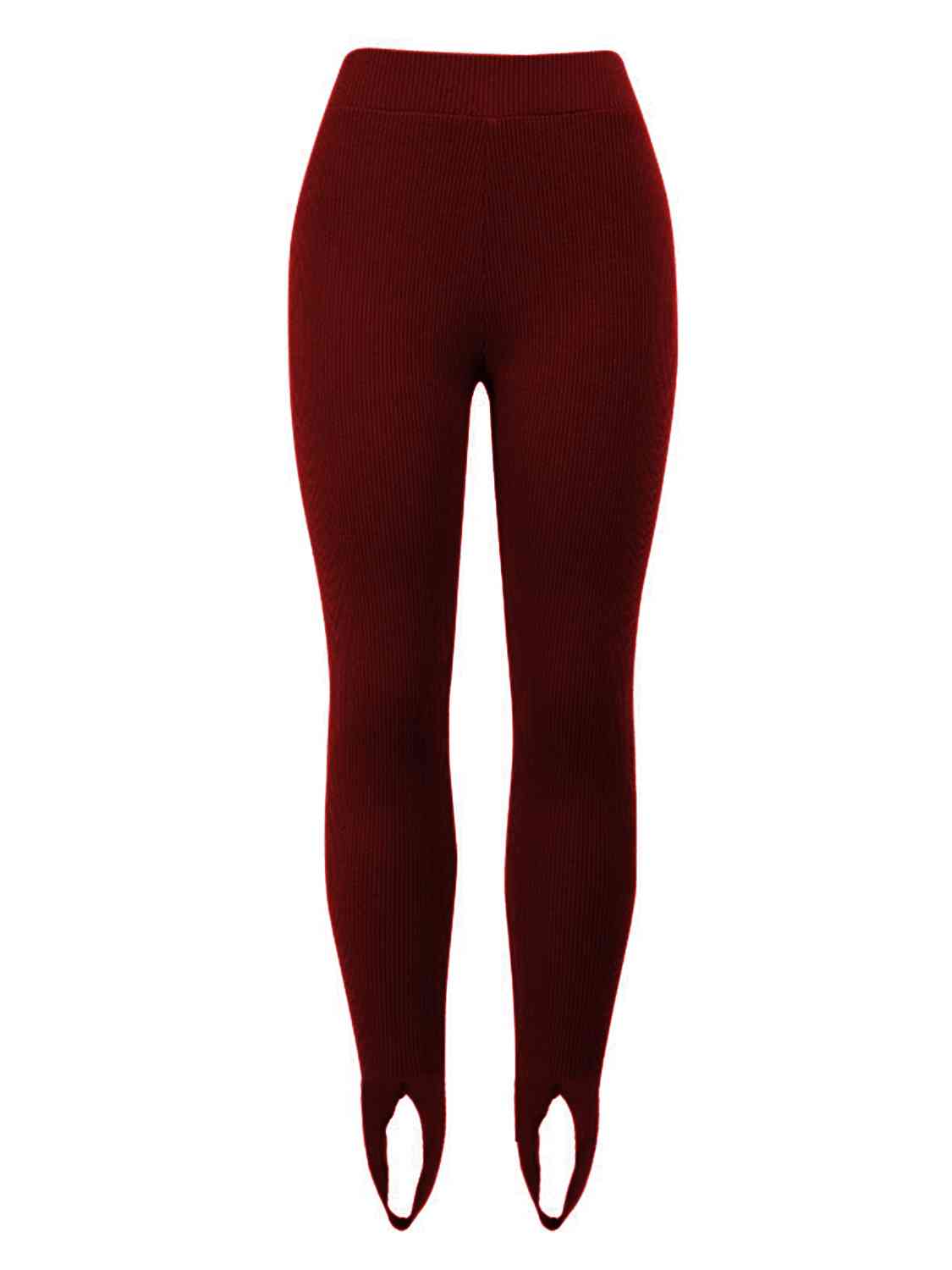 Ribbed Mid Waist Leggings Bazaarbey